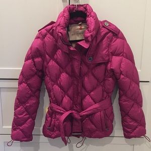 Fuchsia Women’s Burberry Winter Coat Medium